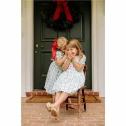 Buy 😍 Pearly Gates X Edgehill Collection Girl Toddler 2T-6X 🎄 Christmas Tree Print 👗 Dress Green 👏 -Edgehill Collection Store unnamed file 94