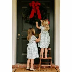 Buy 😍 Pearly Gates X Edgehill Collection Girl Toddler 2T-6X 🎄 Christmas Tree Print 👗 Dress Green 👏 -Edgehill Collection Store unnamed file 95